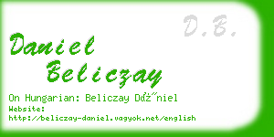 daniel beliczay business card